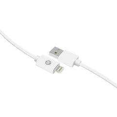 iEssentials IEN-BC6L-WT Charge & Sync Braided Lightning to USB Cable, 6ft (White)
