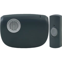 GE 19240 8-Chime Battery-Operated Portable Door Chime with Wireless Push Button