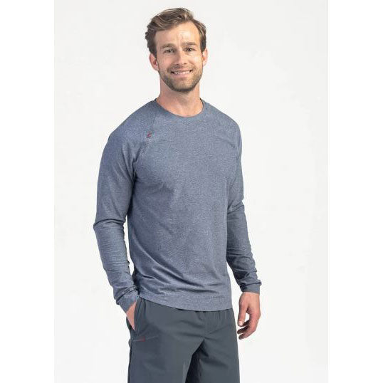 Men's Reign Long Sleeve Top - Light Grey Heather – Gazelle Sports