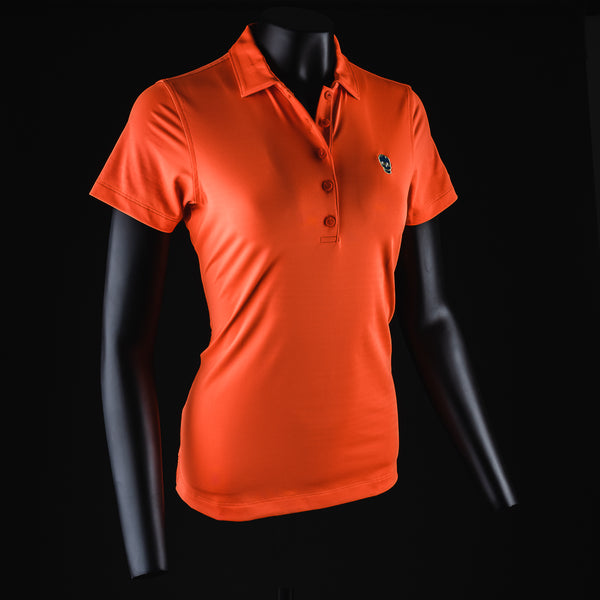 orange golf shirt women's