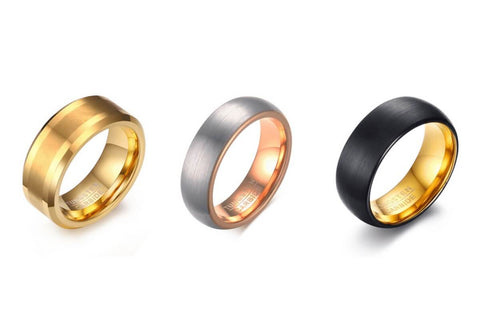Tungsten Carbide Men's Wedding Rings
