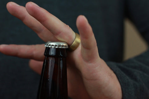 Step 3 - Position the ring properly when opening a beer