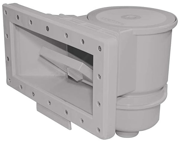 Solstice by International Leisure Products Hydro Tools 8939G Wide Mount Thru-Wall Pool Skimmer Grey