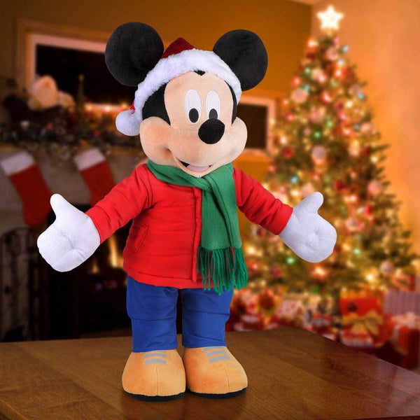 mickey holiday plush