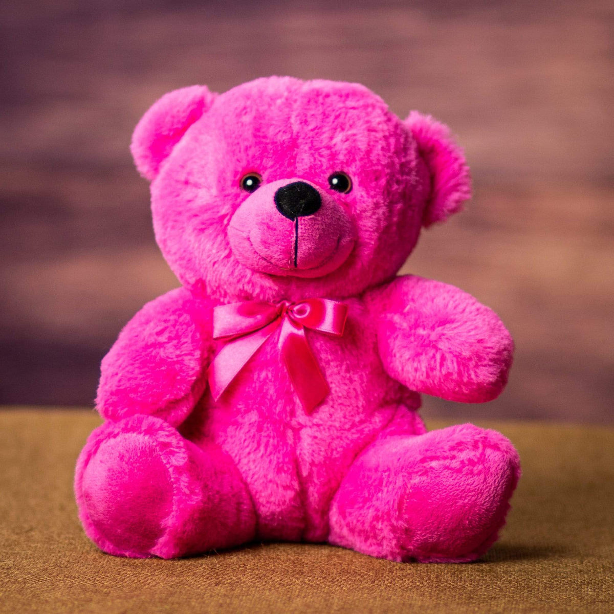 cute big dark pink teddy bear