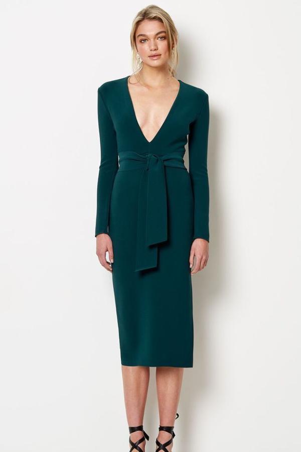 bec & bridge emerald tasha dress