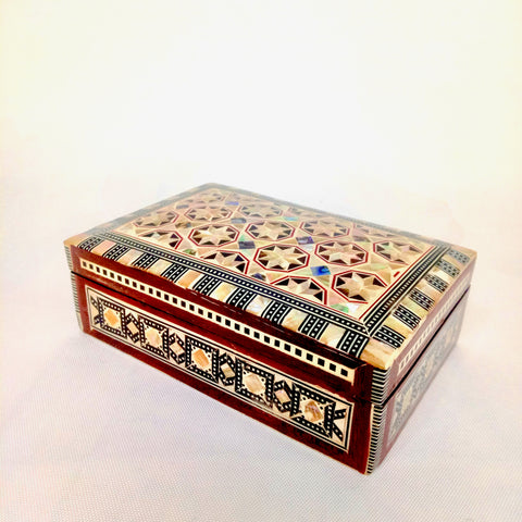 Egyptian inlay box sold at www.RumisGarden.co.uk