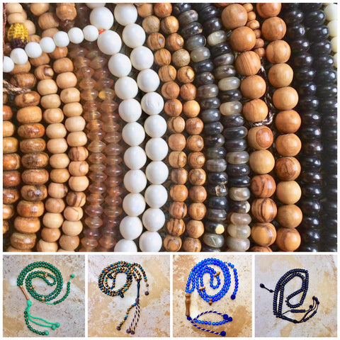 Islamic prayer beads (tasbih) sold at www.RumisGarden.co.uk