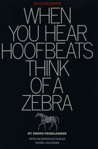 ‘When You Hear Hoofbeats Think of a Zebra’ By Shems Friedlander (Author)