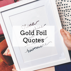 Gold Foil Quotes