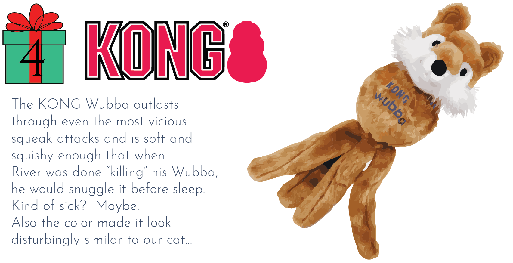Kong Wubba Dog Gift Idea Holiday 2018 Whyld River