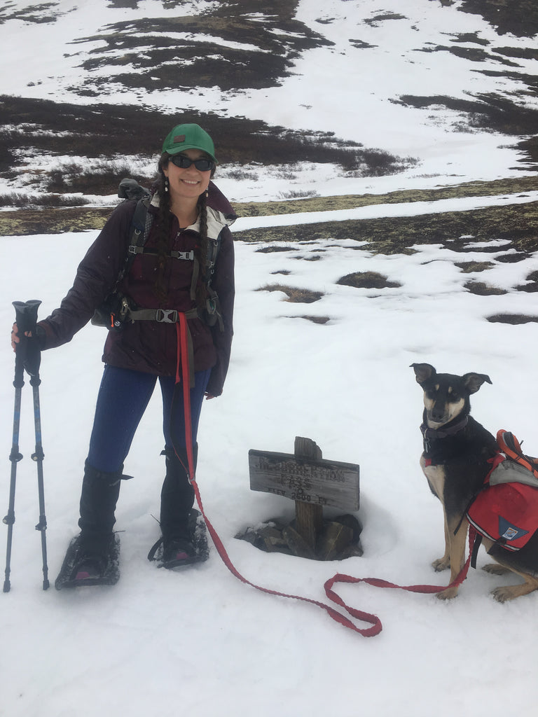 Piper and Andy on a mountain