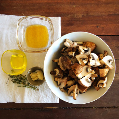 korean recipe mushrooms with vinegar infrared-roasted perilla oil kudzu vinegar