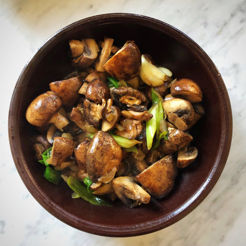 korean recipe mushrooms with vinegar infrared-roasted perilla oil kudzu vinegar