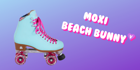 Pictured: The Blue Sky Beach bunny which is one of our top ten roller skates for beginners!