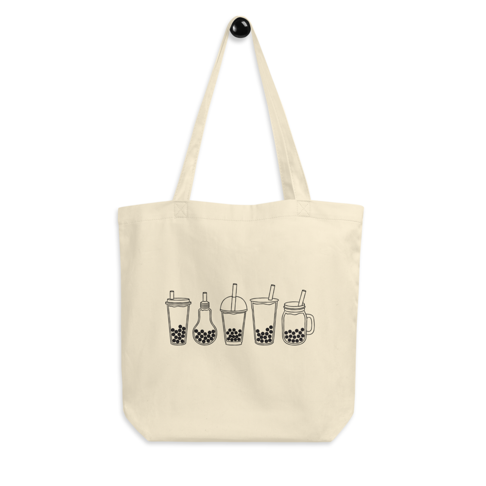 Bubble Tea Cups tote bag