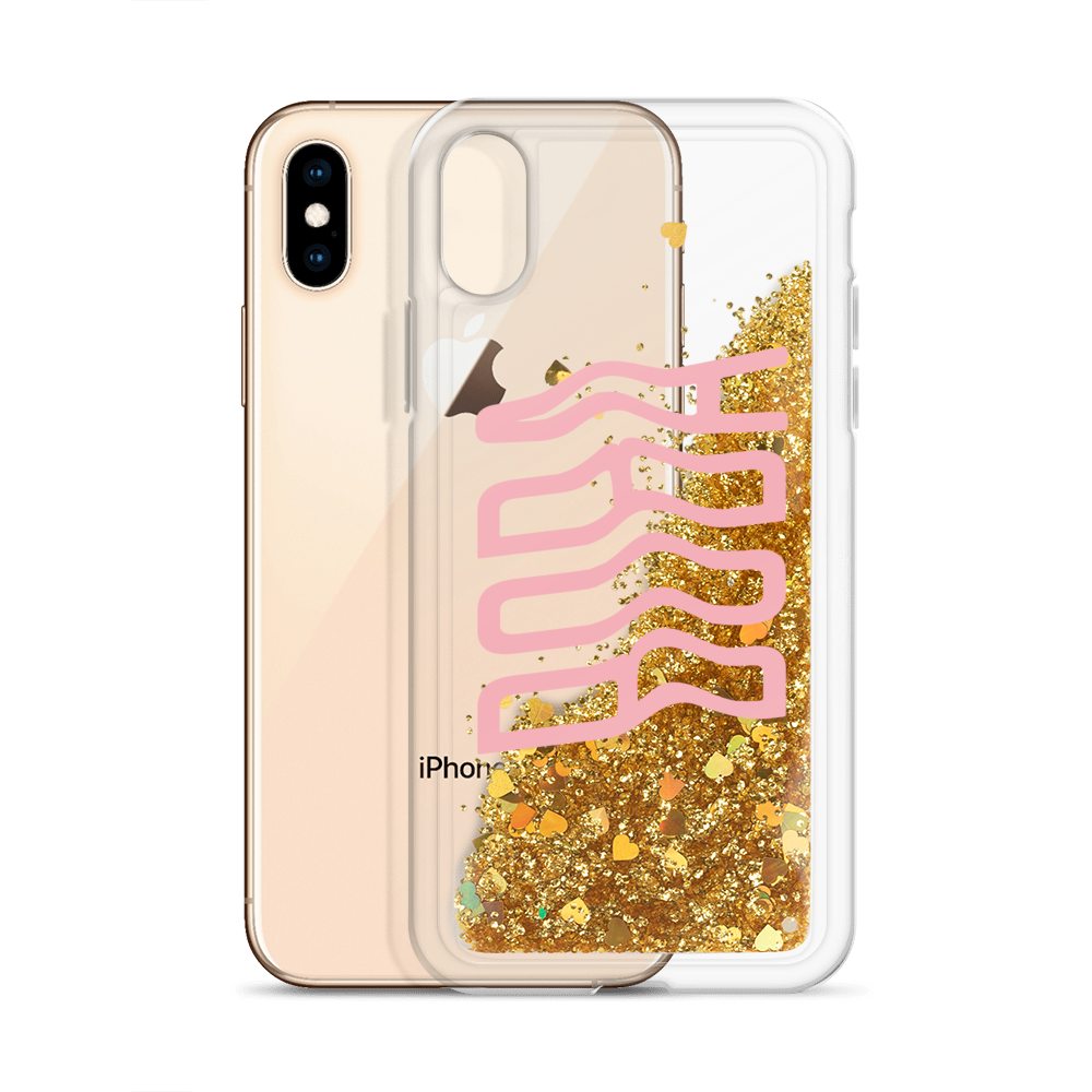 Liquid Glitter Boba iPhone Case