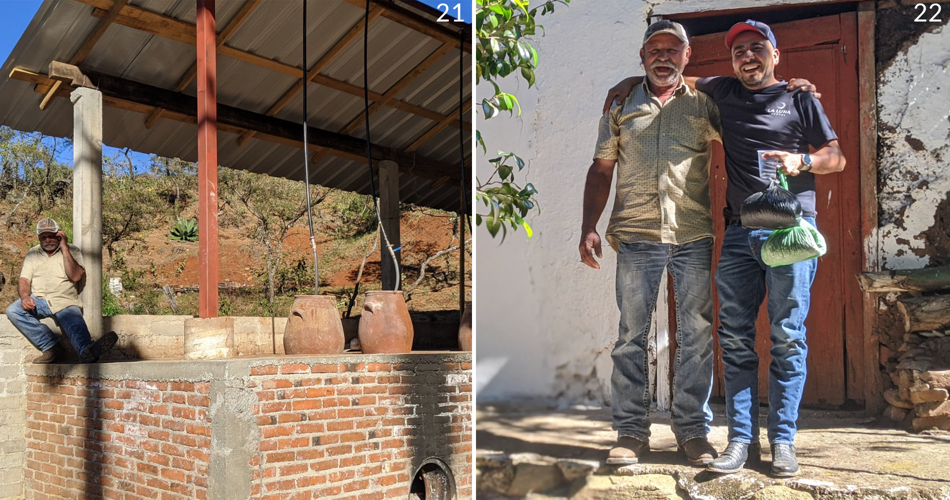 Tio Gonzalo Vinata con destilado en barro