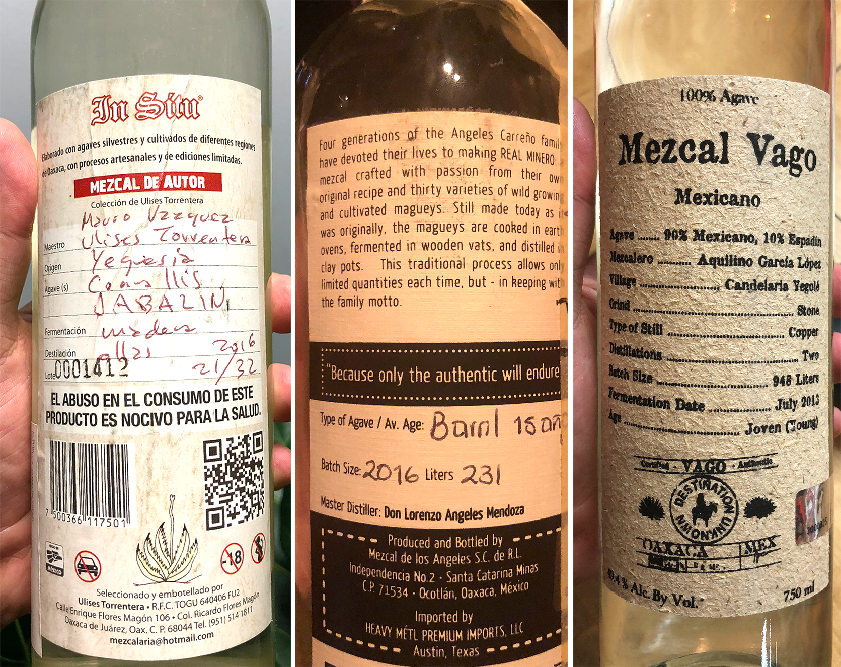 mezcal info labels