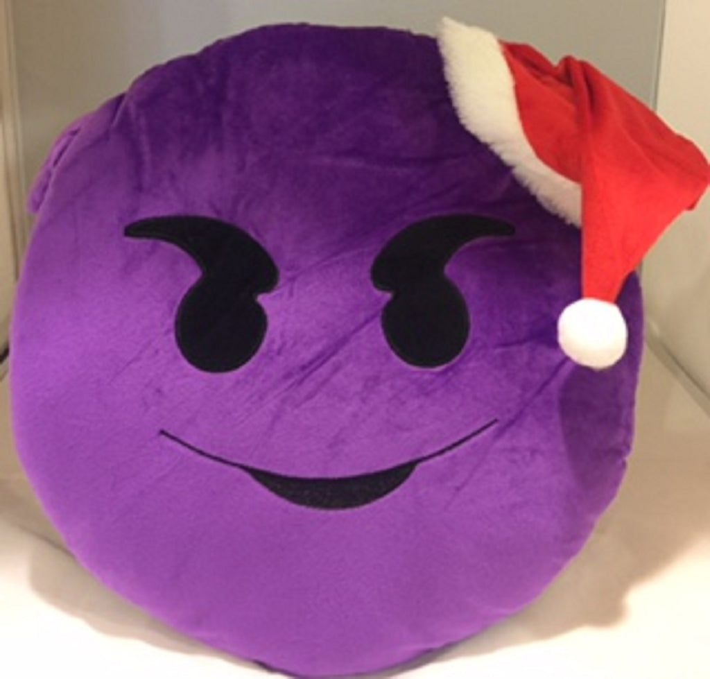 purple plush santa hat