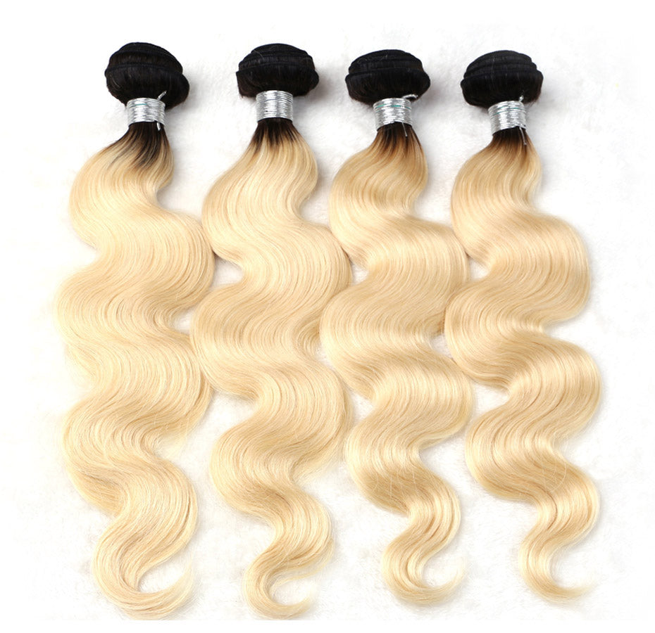 Jesvia Hair 3 Bundles Deal 1b 613 Ombre Blonde Color Hair Body Wave