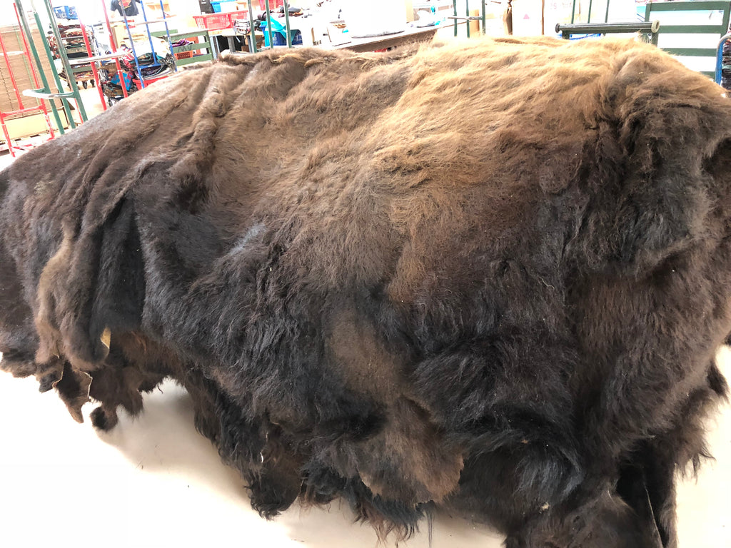 BACK STOCK ! "A" LG Winter Buffalo Hide ! Wholesale $650 ea.! — El Paso Saddleblanket