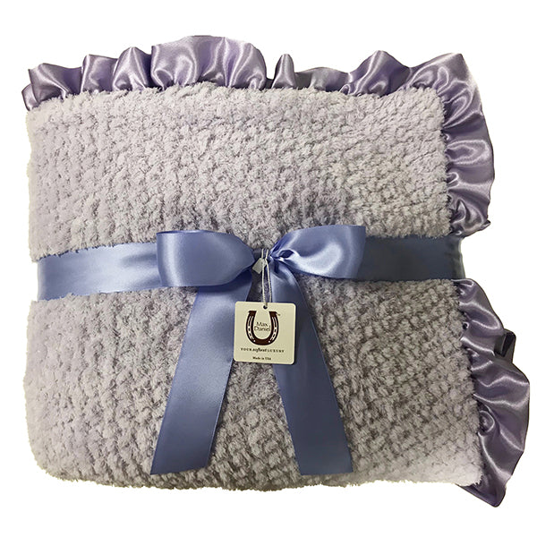 lavender chenille throw blanket