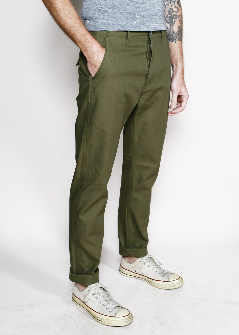 olive khakis