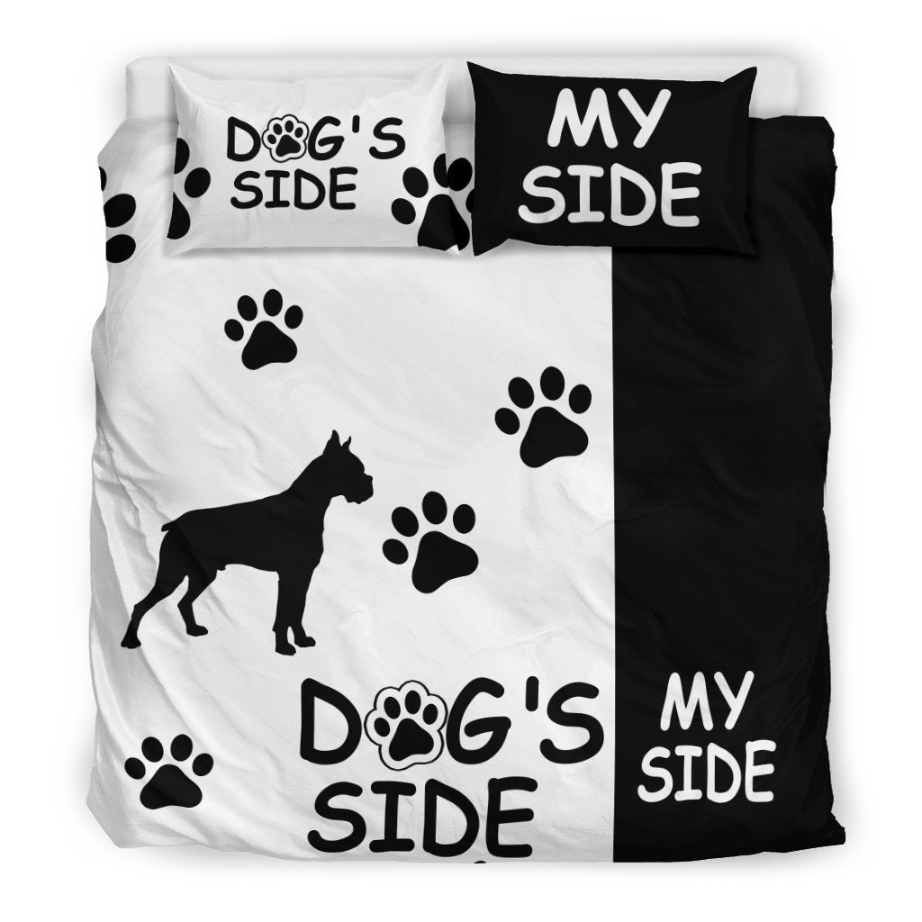 my side dog side duvet cover