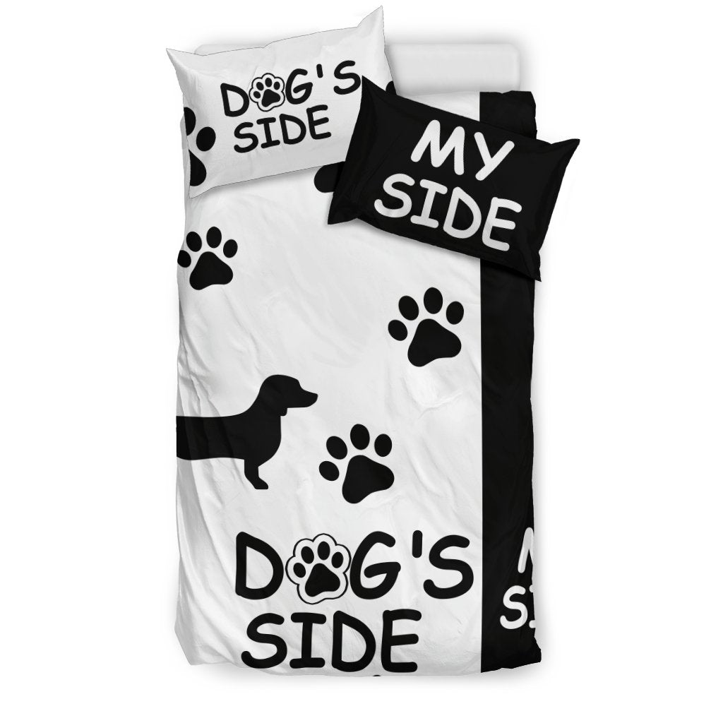 Dachshund Duvet Cover Set Dog S Side My Side Dogs Tail Circle