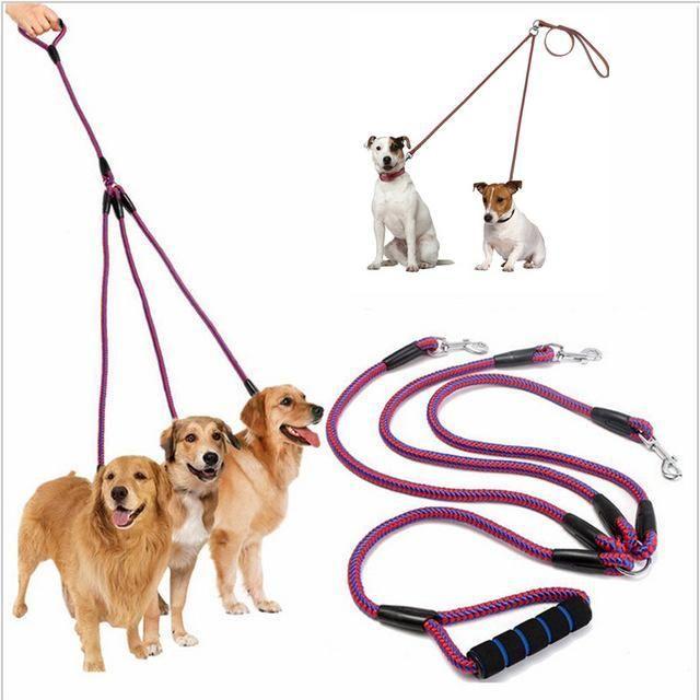 3 way dog leash