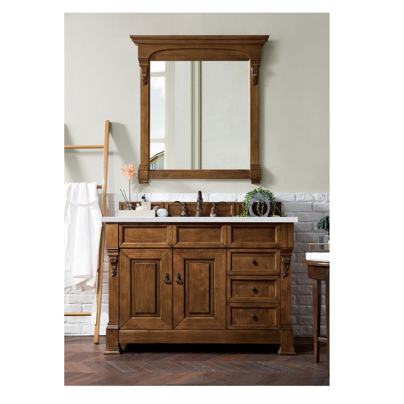 oak bathroom vanity mirror