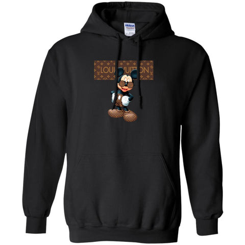 Best Louis Vuitton Mickey Mouse Shirt Pullover Hoodie Sweatshirt Black / S Pullover Hoodie Sweatshirt - PresentTees