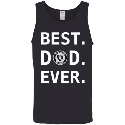 Best Oakland Raiders Dad Ever Fathers Day Shirt Mens Tank Top Black / S Mens Tank Top - PresentTees