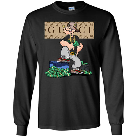 Gucci Cartoon 2018 T-shirt Men Long Sleeve Shirt Black / S Men Long Sleeve Shirt - PresentTees