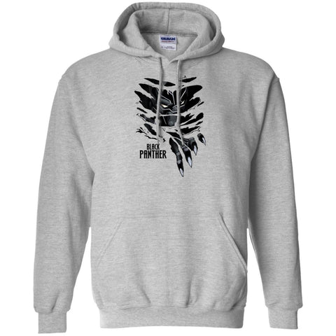 Marvel Black Panther Breaks Through T Shirt Sport Grey / Small Pullover Hoodie 8 oz - PresentTees