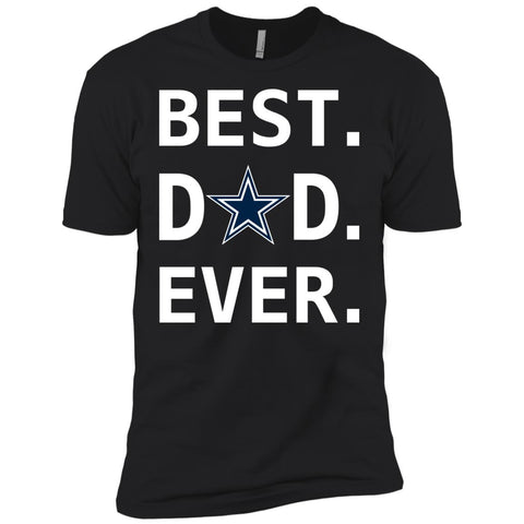 Dallas Cowboys Dad Best Dad Ever Fathers Day Shirt Mens Short Sleeve T-Shirt Black / X-Small Mens Short Sleeve T-Shirt - PresentTees