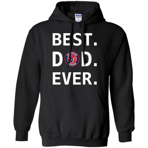 Best Houston Texans Dad Ever Fathers Day Shirt Mens Pullover Hoodie Black / S Mens Pullover Hoodie - PresentTees