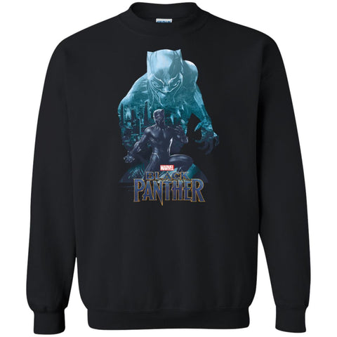 Black Panther Shirt Wakandas Finest Marvel T Shirt Black / Small Crewneck Pullover Sweatshirt - PresentTees