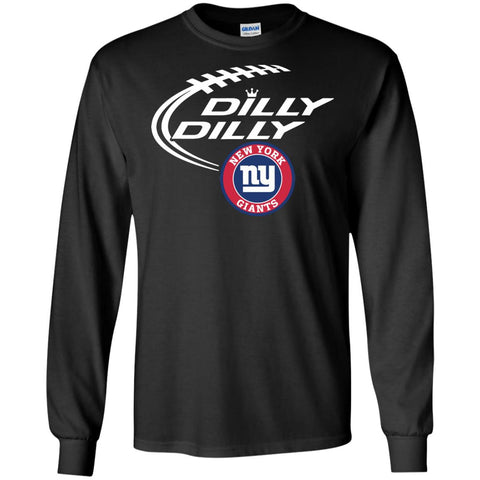 Dilly Dilly New York Giants Shirt Mens Long Sleeve Shirt Black / S Mens Long Sleeve Shirt - PresentTees