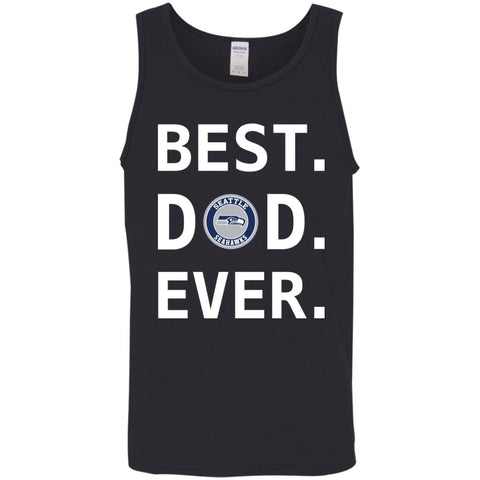 Best Seatle Seahawk Dad Ever Fathers Day Shirt Mens Tank Top Black / S Mens Tank Top - PresentTees