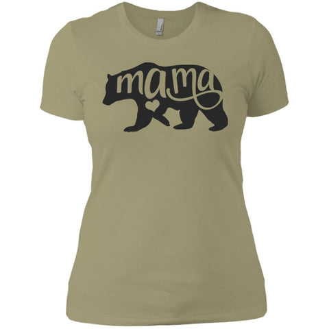 Mama Bear Shirt - Mothers Day Or Birthday Gift For Mommy And Grandma Light Olive Ladies Boyfriend T-Shirt Light Olive / X-Small Ladies Boyfriend T-Shirt - PresentTees
