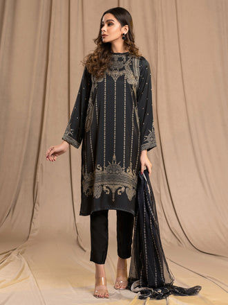 2 Piece Silk Suit-Printed (Unstitched)