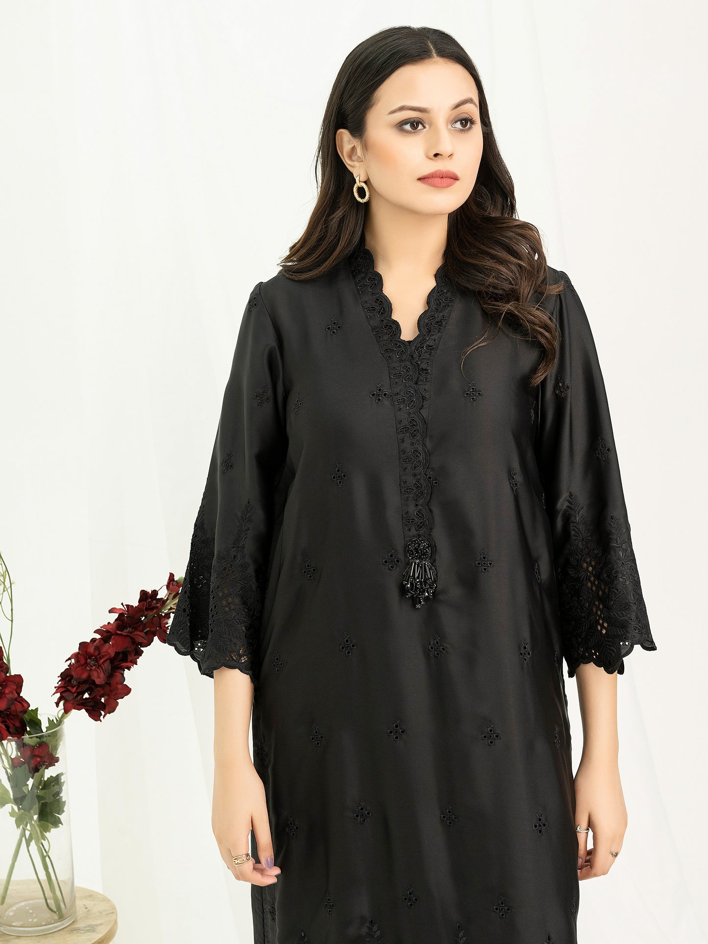 Silk Shirt-Embroidered (Pret)