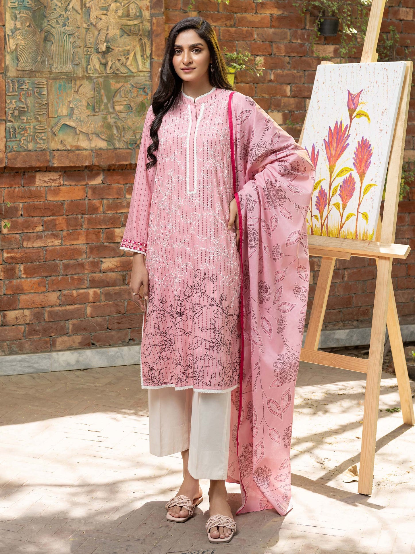 2 Piece Lawn Suit-Embroidered (Unstitched)