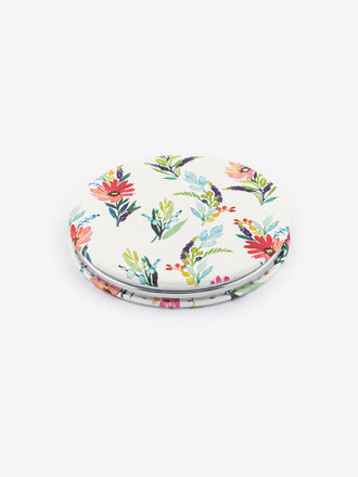 Floral Compact Mirror