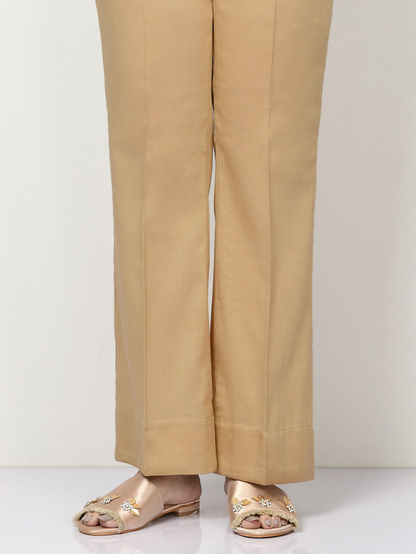 Cambric Trousers-Dyed (Unstitched)