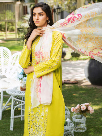 3 Piece Lawn Suit-Embroidered (Unstitched)