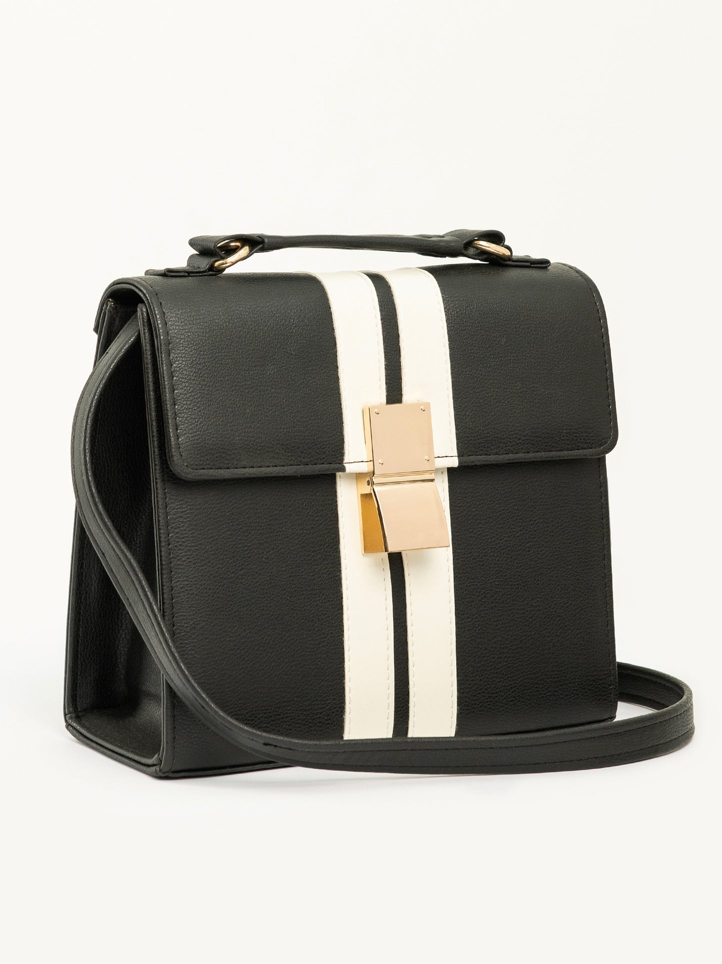 Two Tone Box Handbag