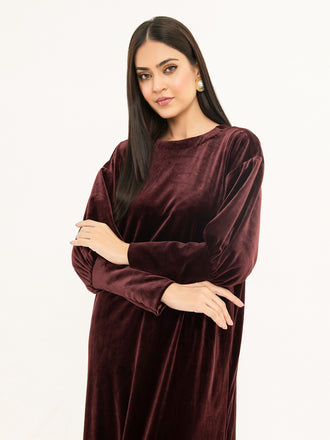 Dyed Velvet Dress